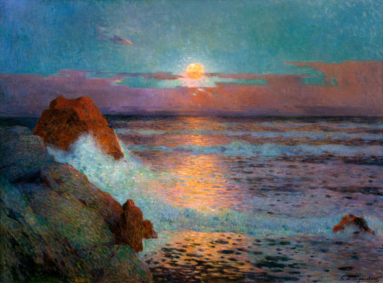 Solnedgang ved havet, 1925 av Fernand Loyen du Puigaudeau