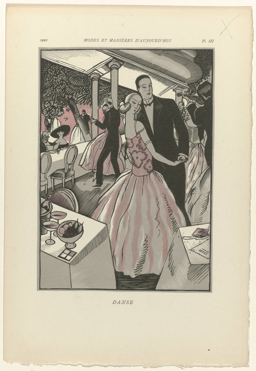 Dagens moter og manerer, 1922, Pl. 3: Dans av Fernand Siméon