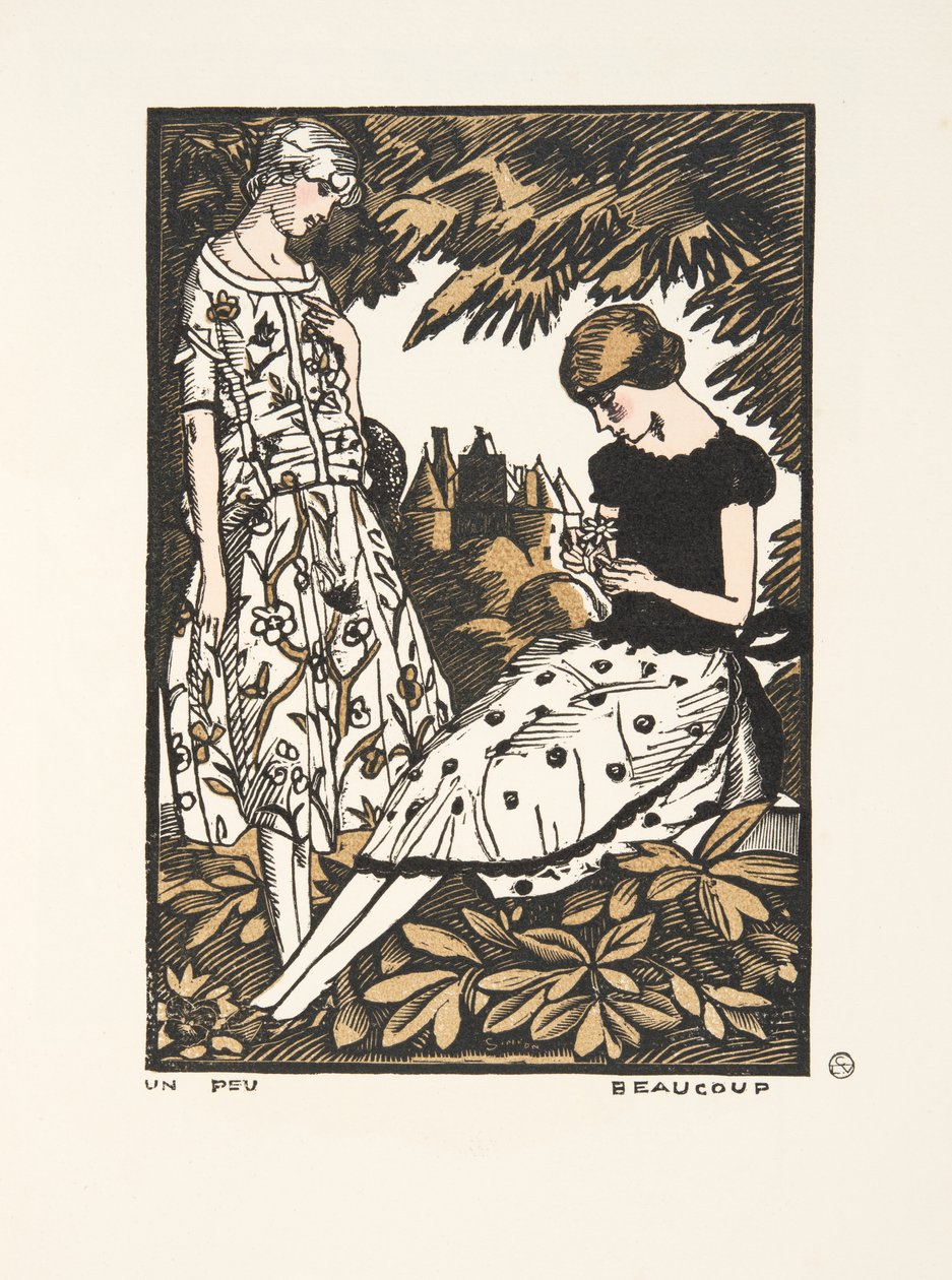 A Little, Many, from a Collection of Fashion Plates, 1920 (stensiltrykk) av Fernand Siméon