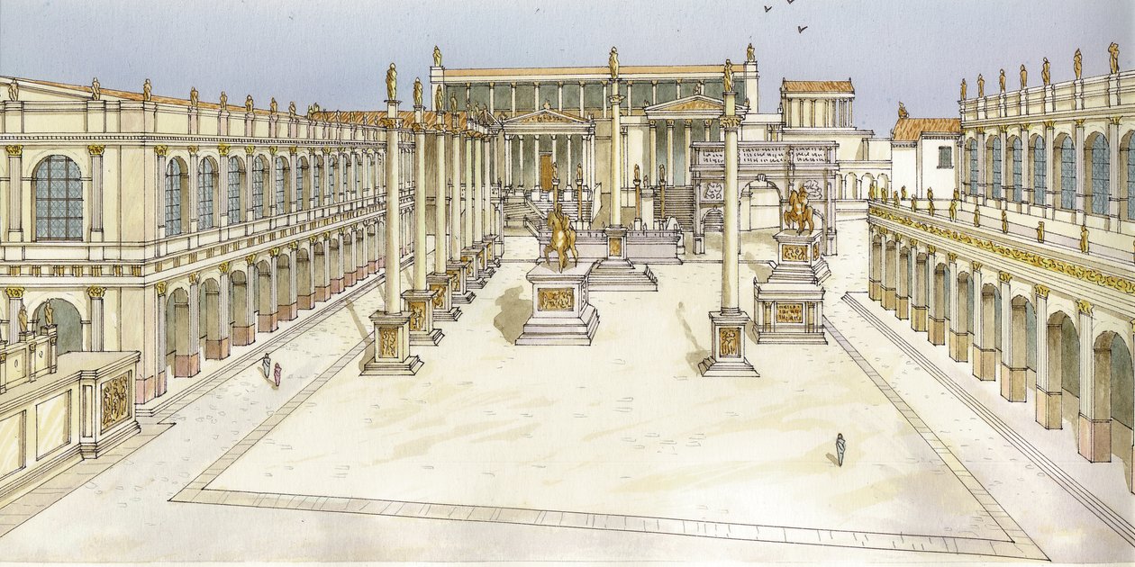 Imperialt forum. Roma av Fernando Aznar Cenamor