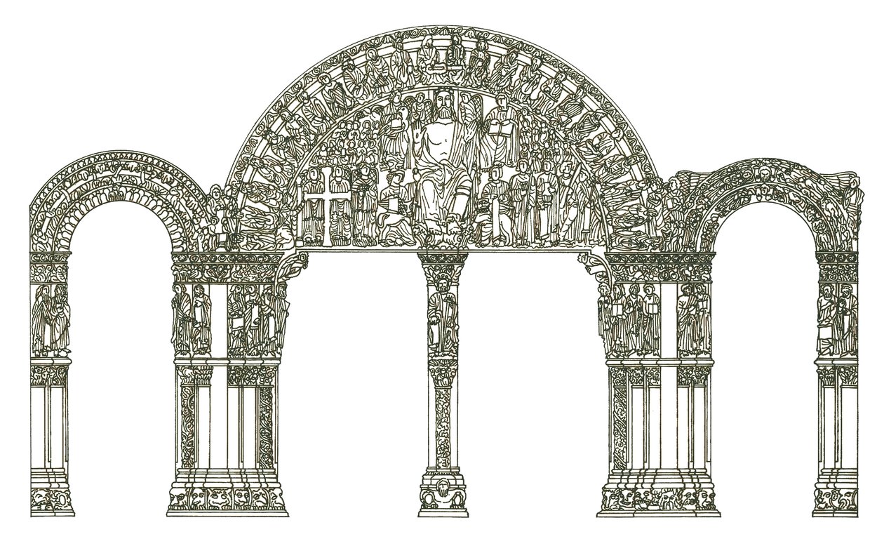 Herlighetens portico. Santiago de Compostela katedral, Spania av Fernando Aznar Cenamor