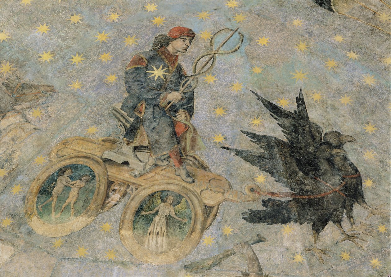 The Chariot of Mercury, detalj fra hvelvingen av 