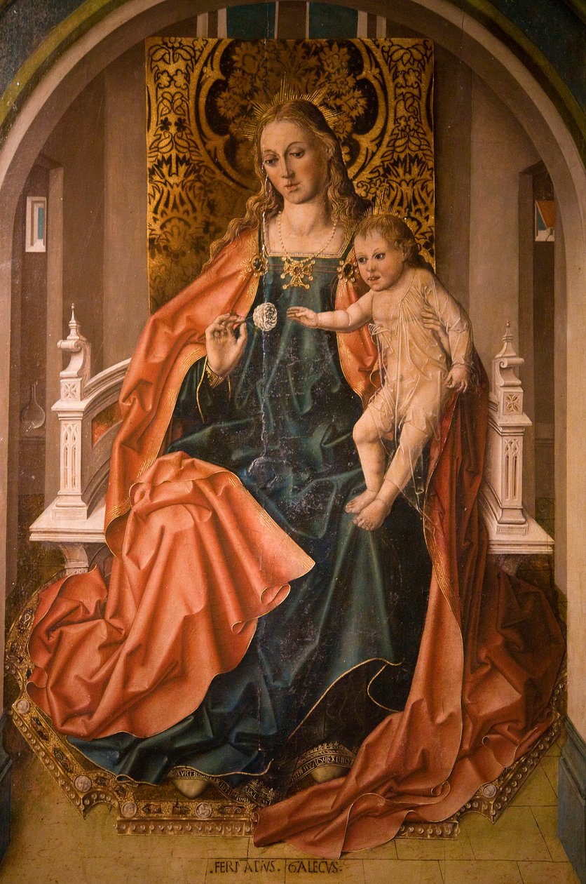 Triptych of the Virgin of the Rose av Fernando Gallego