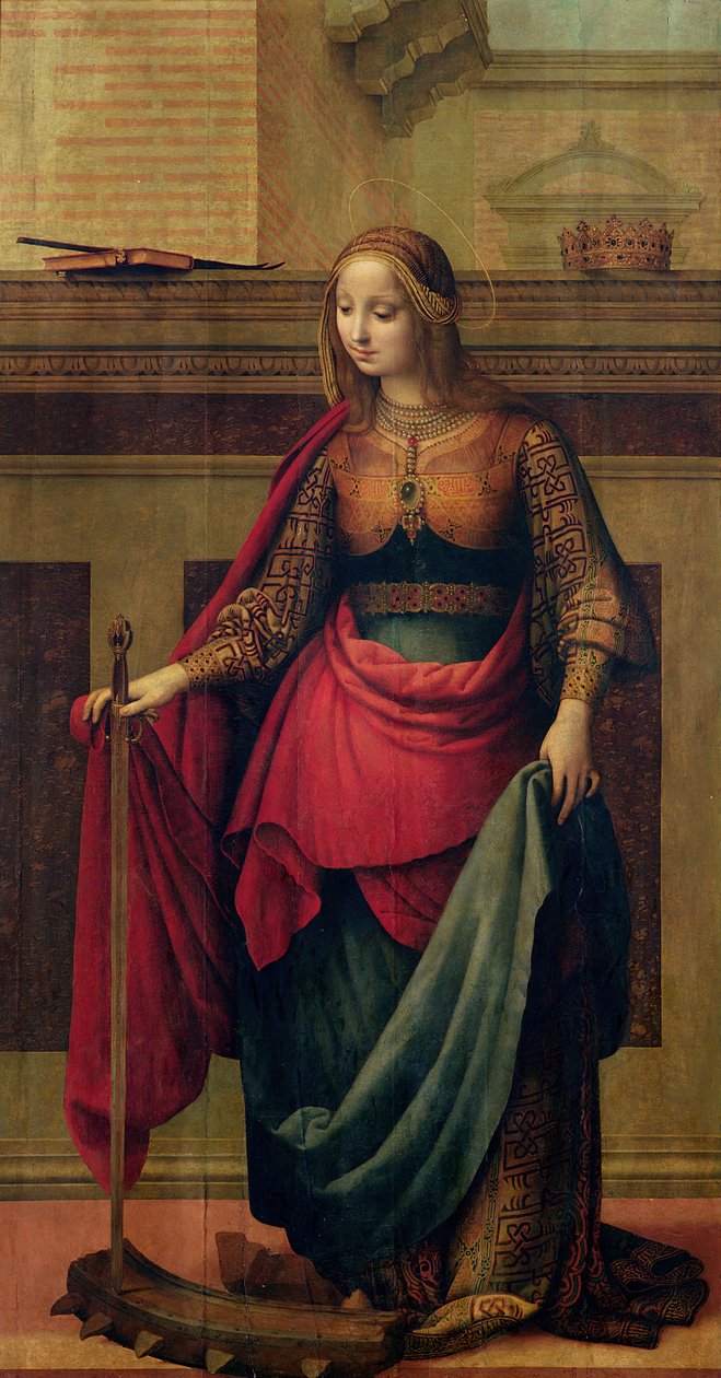 St. Katarina av Alexandria av Fernando Yanez de Almedina