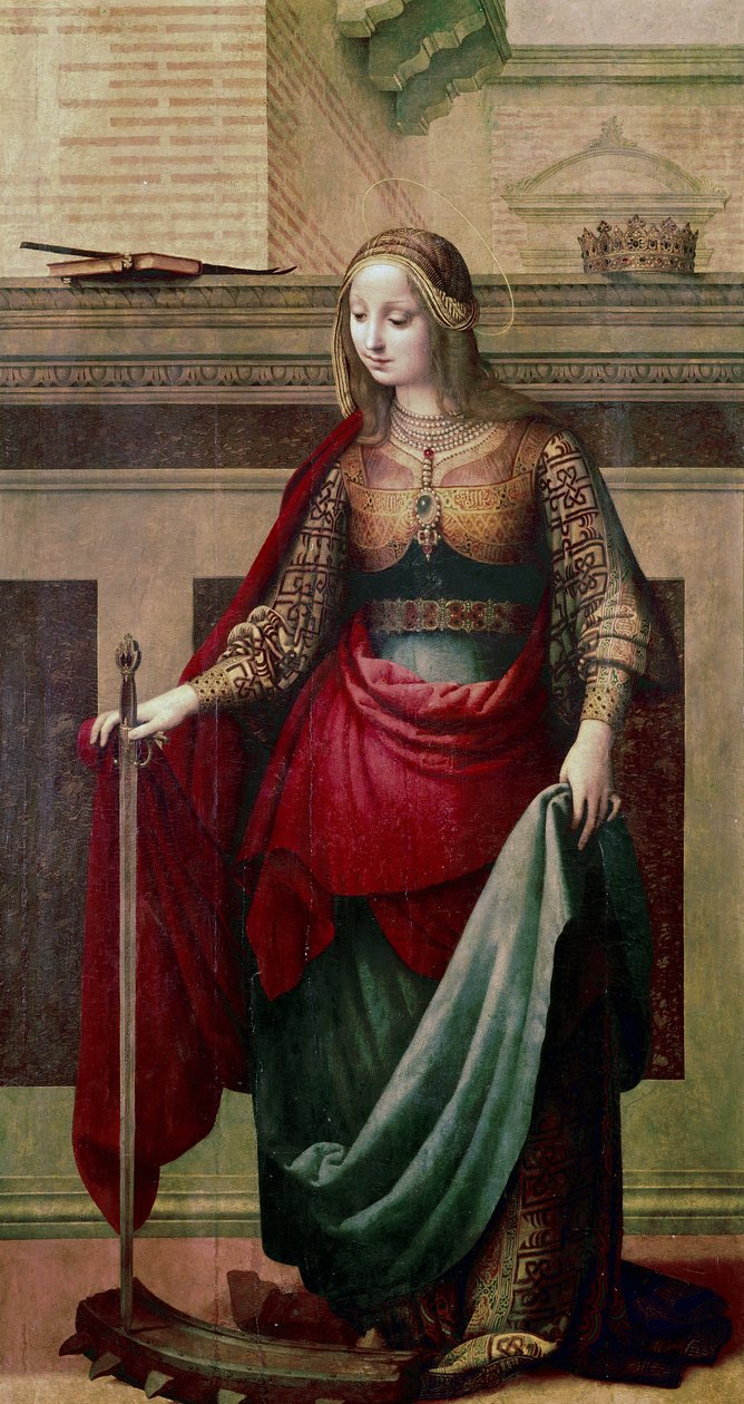 Den hellige Katarina av Alexandria av Fernando Yanez de Almedina