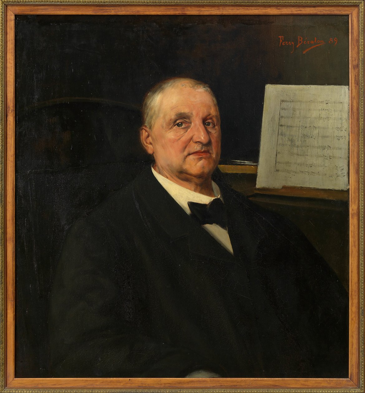 Portrett av Anton Bruckner 1824-1896, 1889. av Ferry Bératon