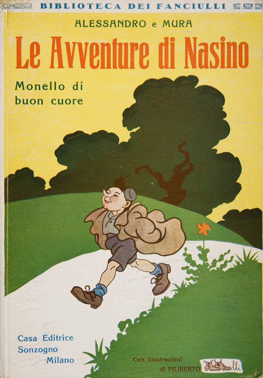 Forside av The Adventures of Nasino, Brat with a good heart av Alessandro e Mura, ca. 1920 av Filiberto Scarpelli