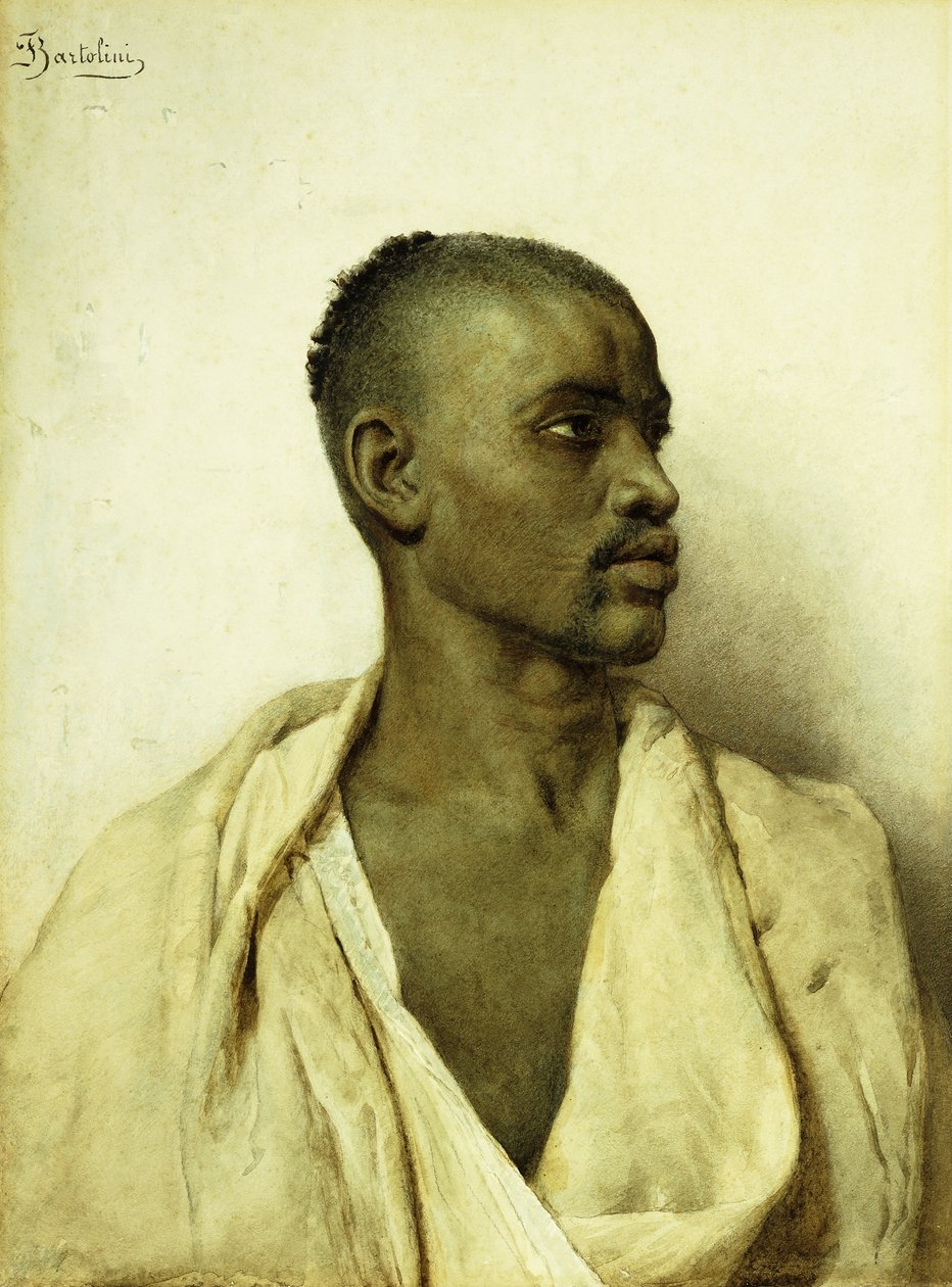 Portrett av en arabisk mann, av Filipo or Frederico Bartolini