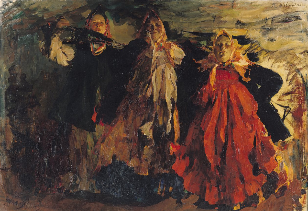 Russiske bønder, 1902 av Filipp Andreevic Maljavin