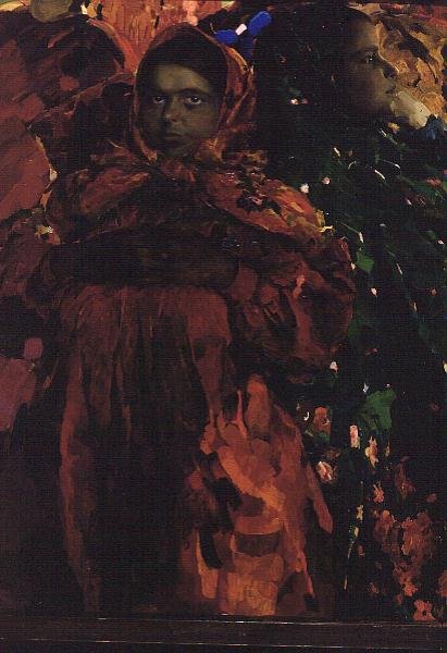 Bondekvinner (Babas) (olje på lerret) av Filipp Andreevic Maljavin