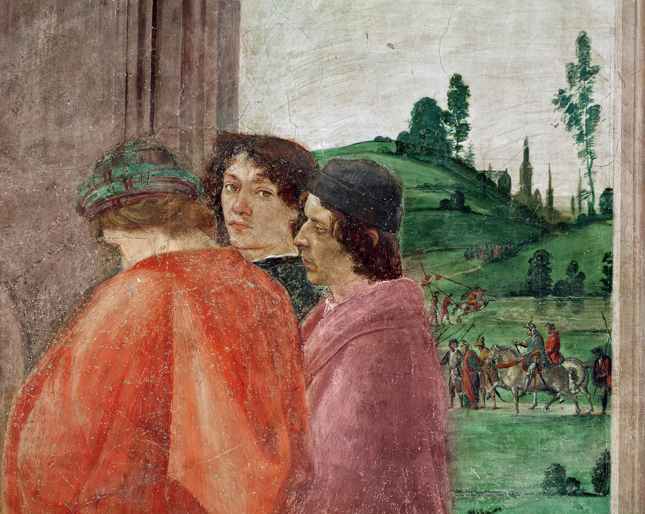 Detalj av korsfestelsen av St. Peter, ca. 1484-85 (detalj av 237996) av Filippino Lippi