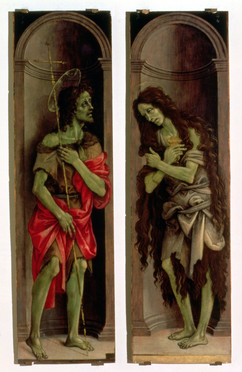 St. Johannes døperen og St. Maria Magdalena av Filippino Lippi