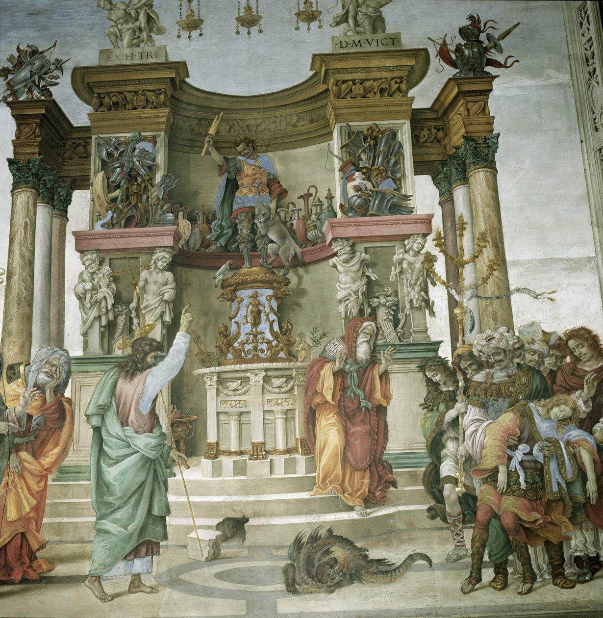St. Filip som driver ut en demon, ca. 1497-1500 av Filippino Lippi