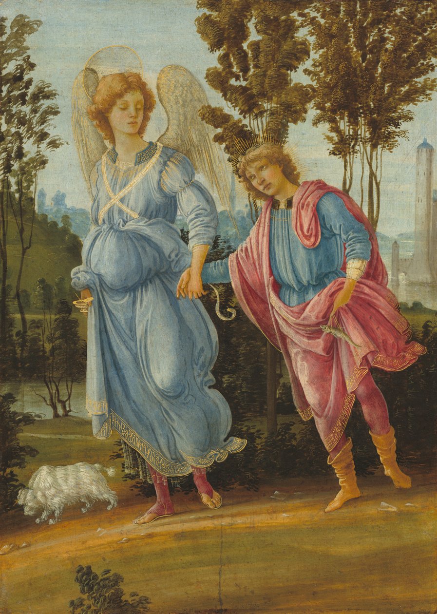 Tobias og engelen av Filippino Lippi