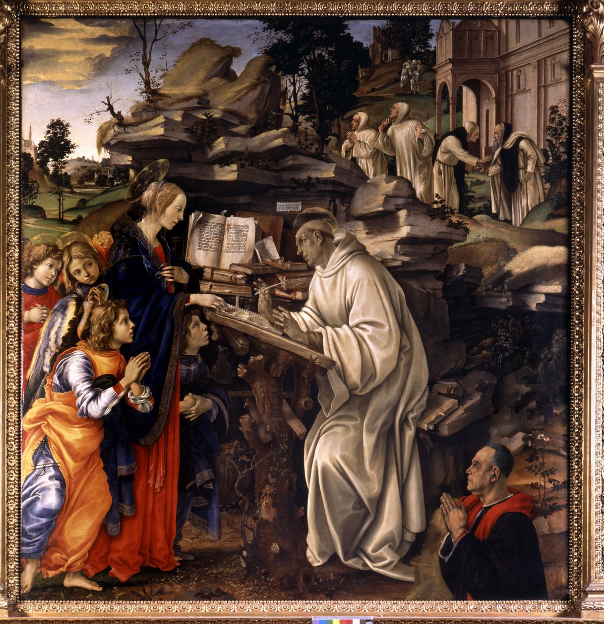 Jomfruens åpenbaring til Saint Bernard av Clairvaux av Filippino Lippi