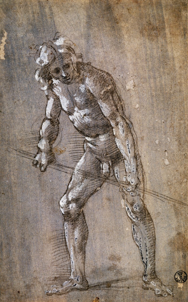 Mannsfigur av Filippino Lippi
