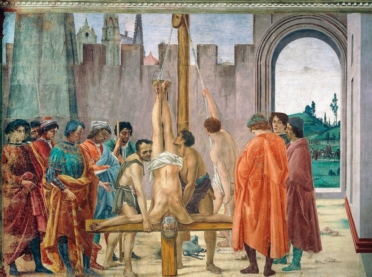Martyrium of Saint Peter, av Filippino Lippi av Filippino Lippi