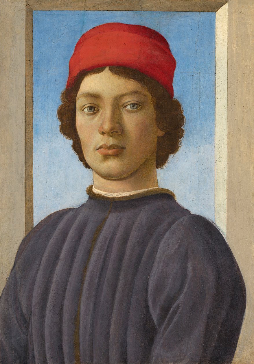 Portrait of a Youth, ca. 1485 (olje og tempera på panel) av Filippino Lippi