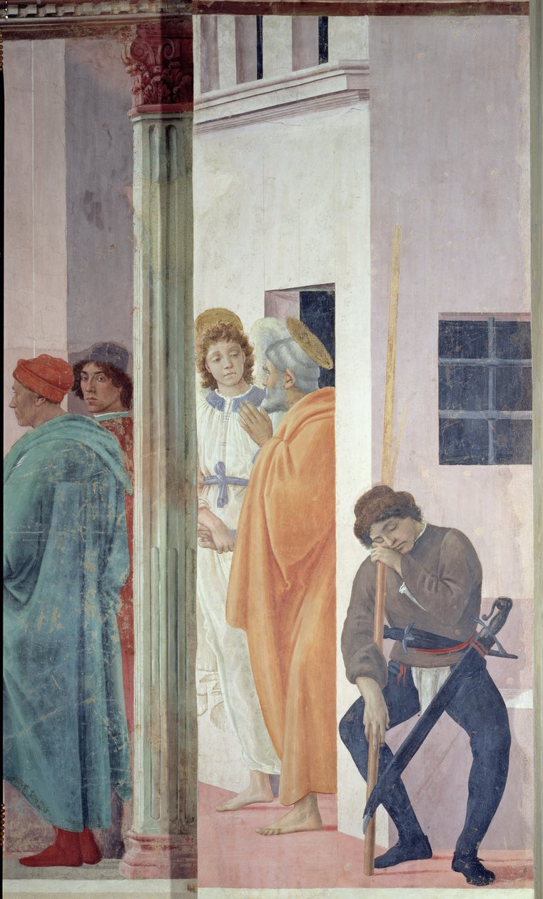 St. Peter løslatt fra fengsel, ca. 1480 av Filippino Lippi