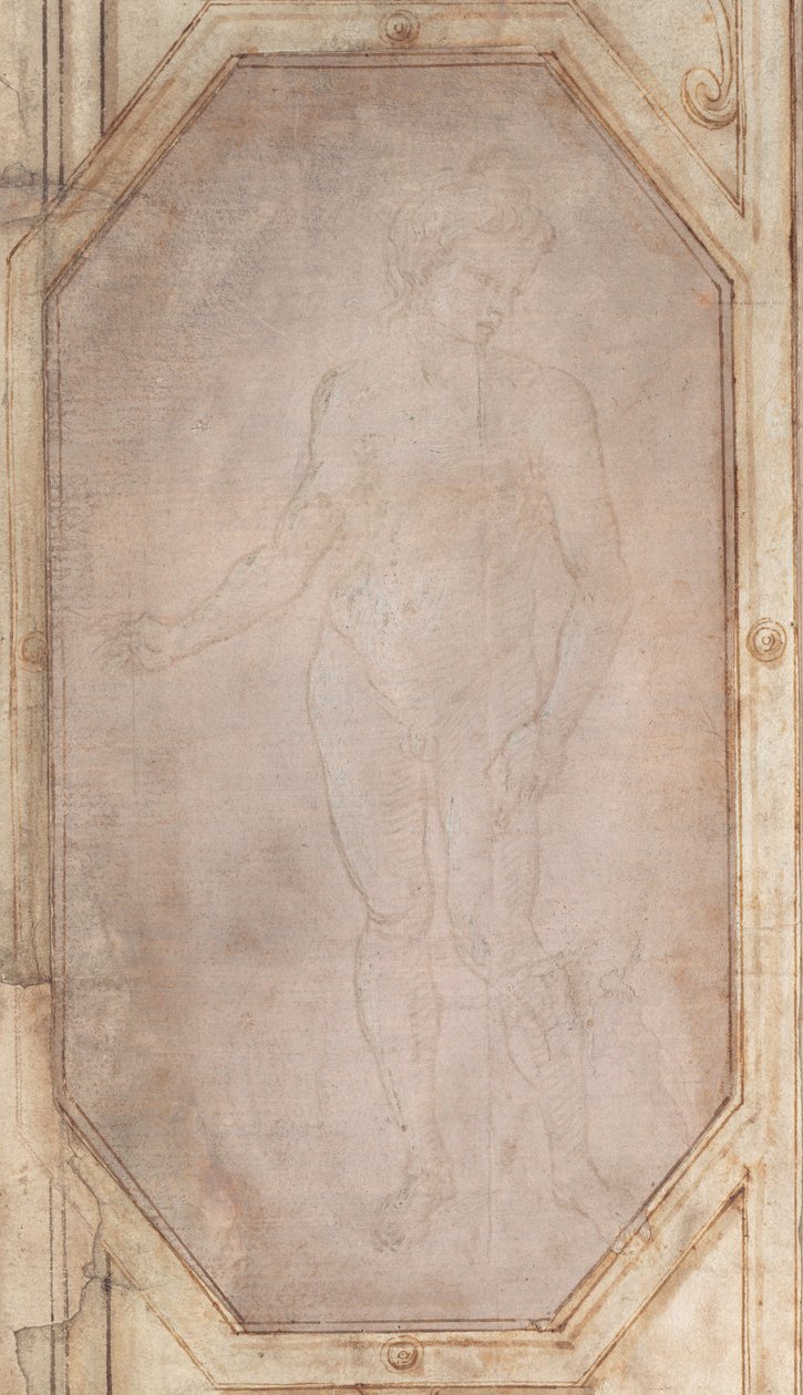 Stående naken ungdom av Filippino Lippi