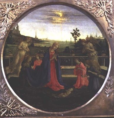 Tilbedelsen av Jesusbarnet av Filippino Lippi