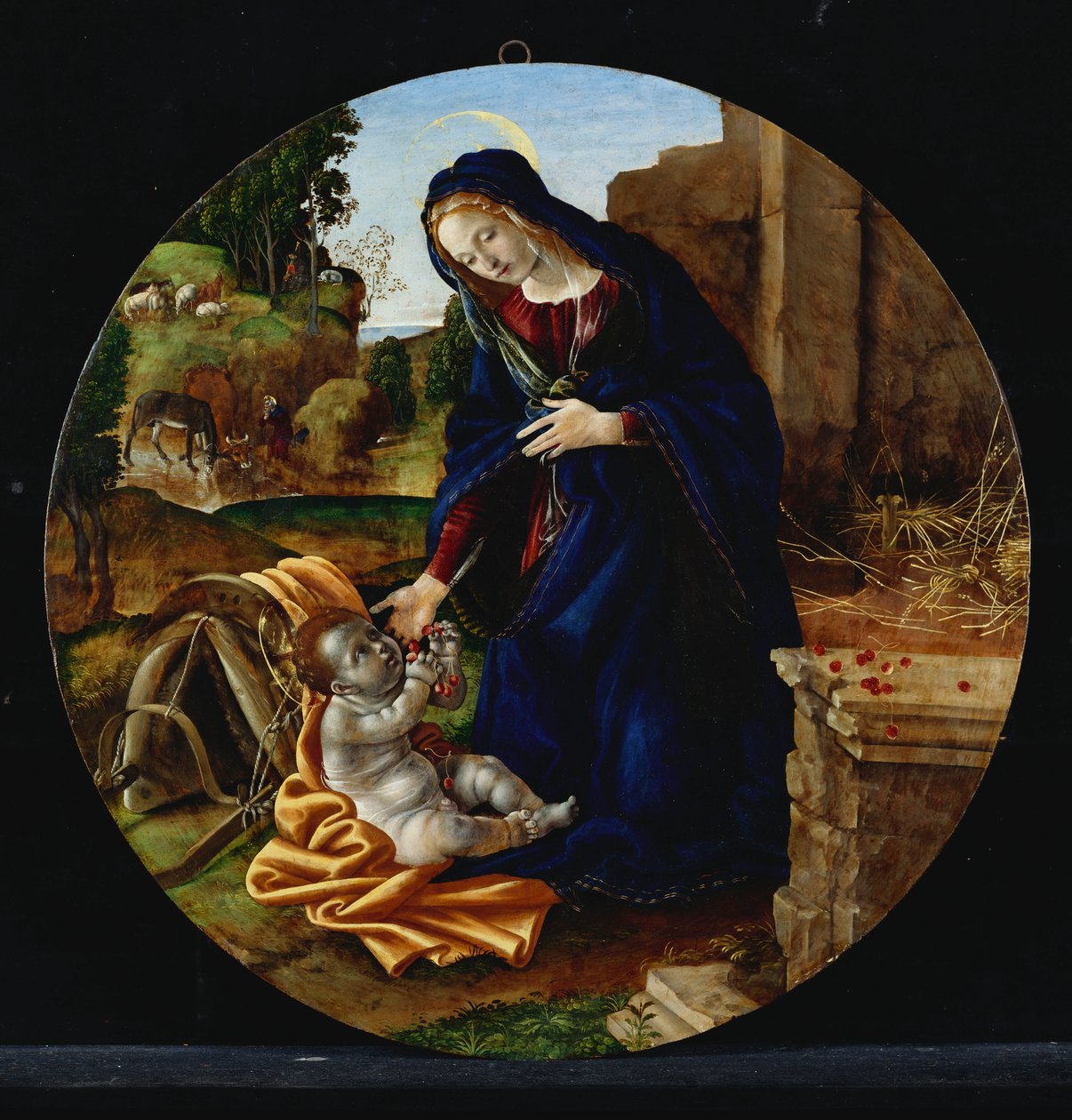 Resten på flukten til Egypt av Filippino Lippi