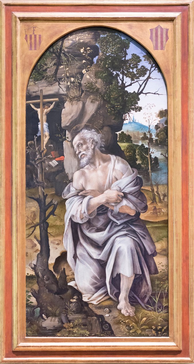 Den angrende St Jerome av Filippino Lippi