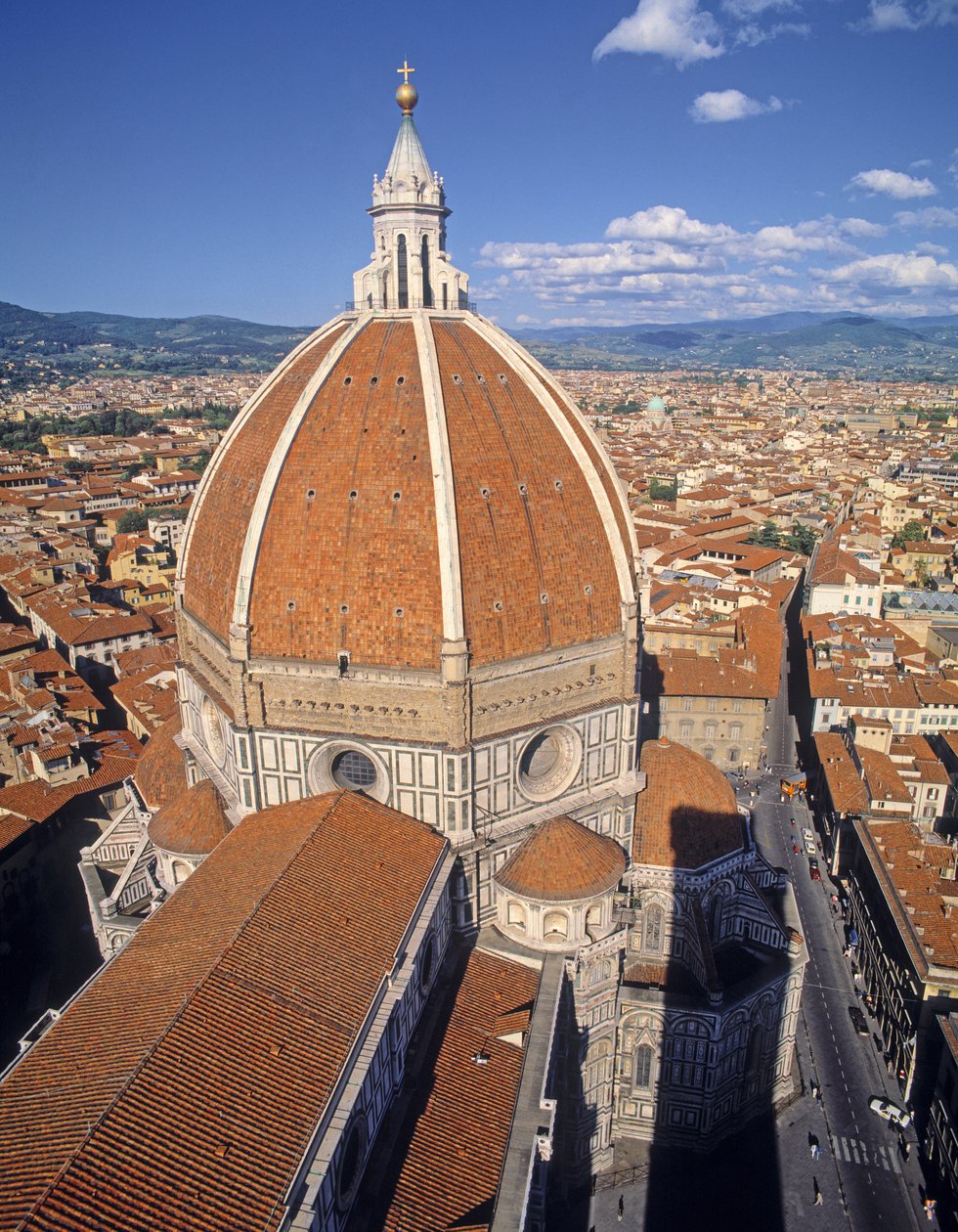 Utvendig utsikt over kuppelen, ca. 1420-36 av Filippo Brunelleschi