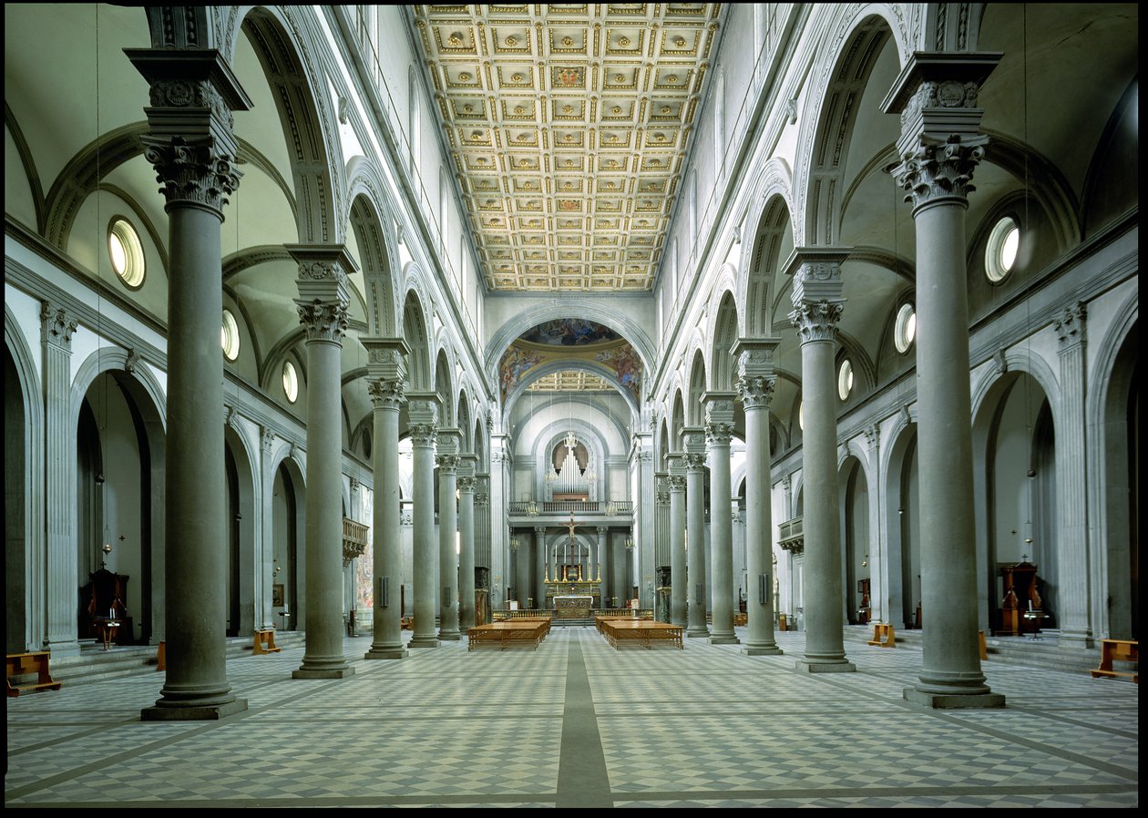 Utsikt over skipet, 1425-46 av Filippo Brunelleschi