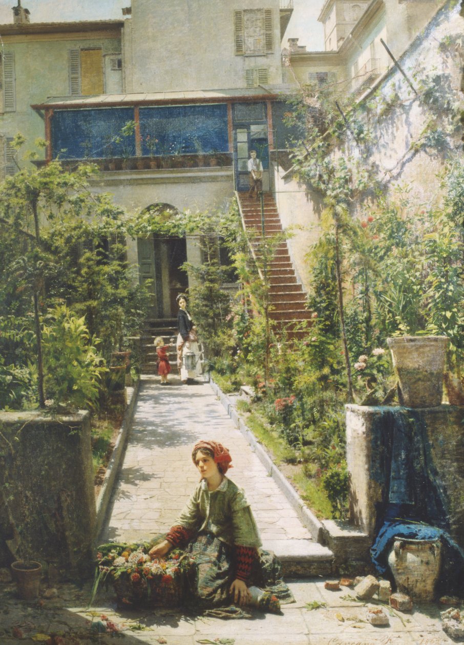 Den lille blomsterjenta av Filippo Carcano
