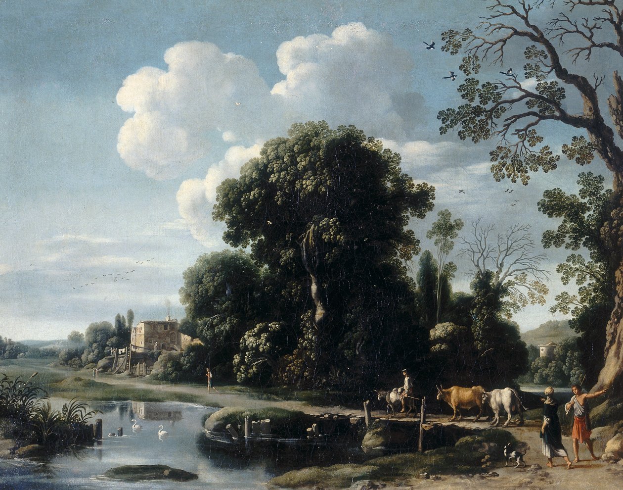 Landlig landskap av Filippo Napoletano