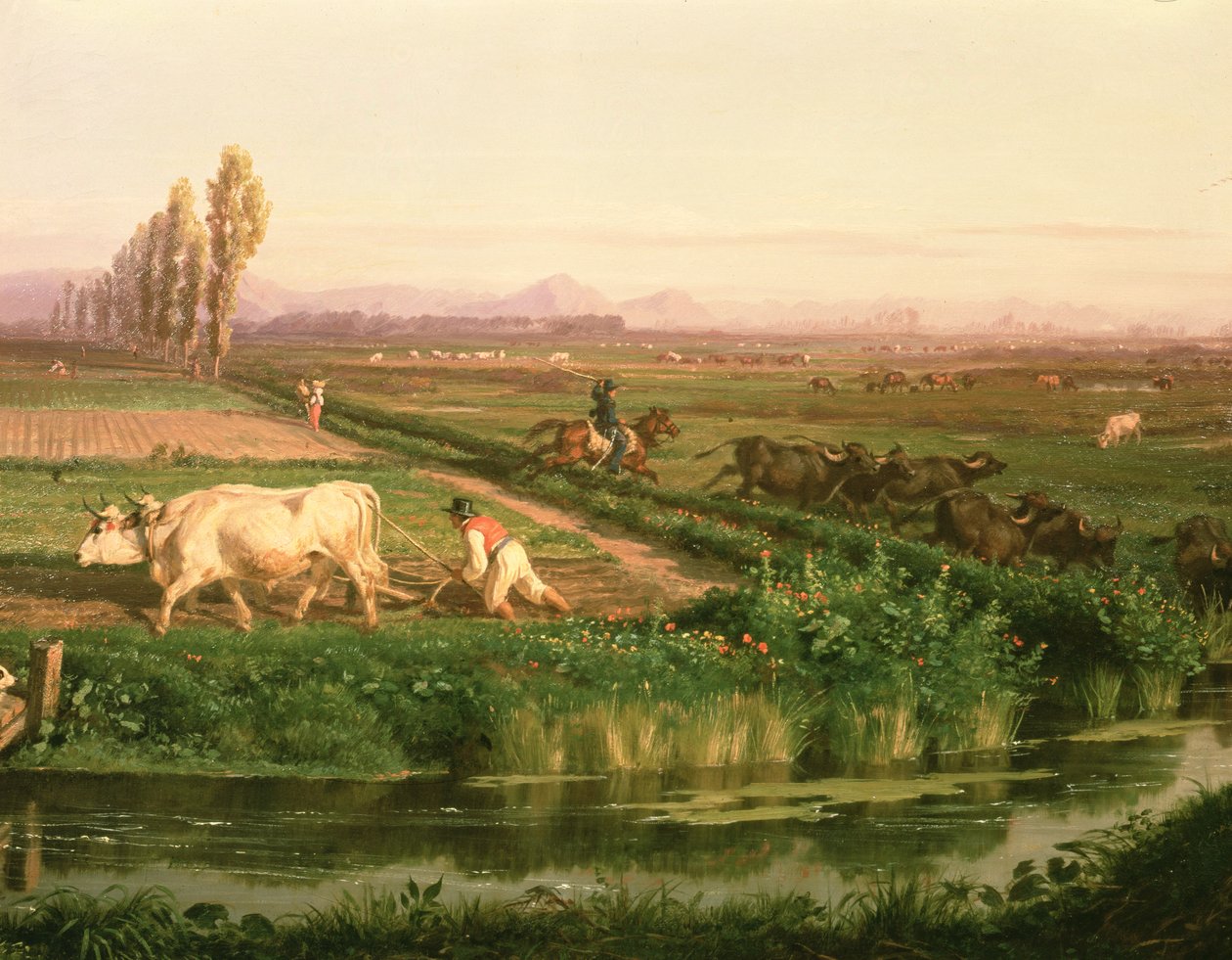 Utsikt over Carditello av Filippo Palizzi