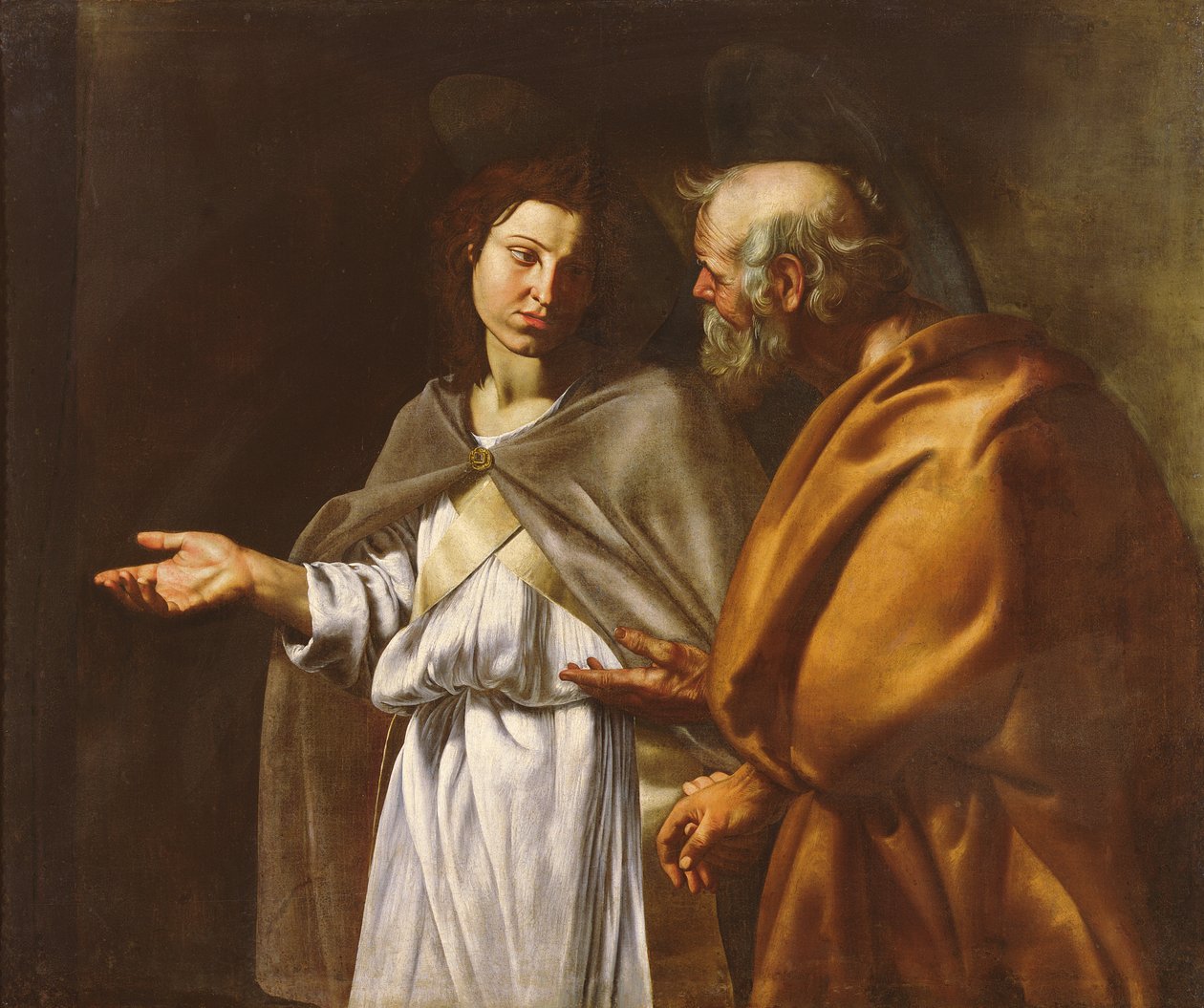 St. Peter levert av en engel av Filippo Vitale