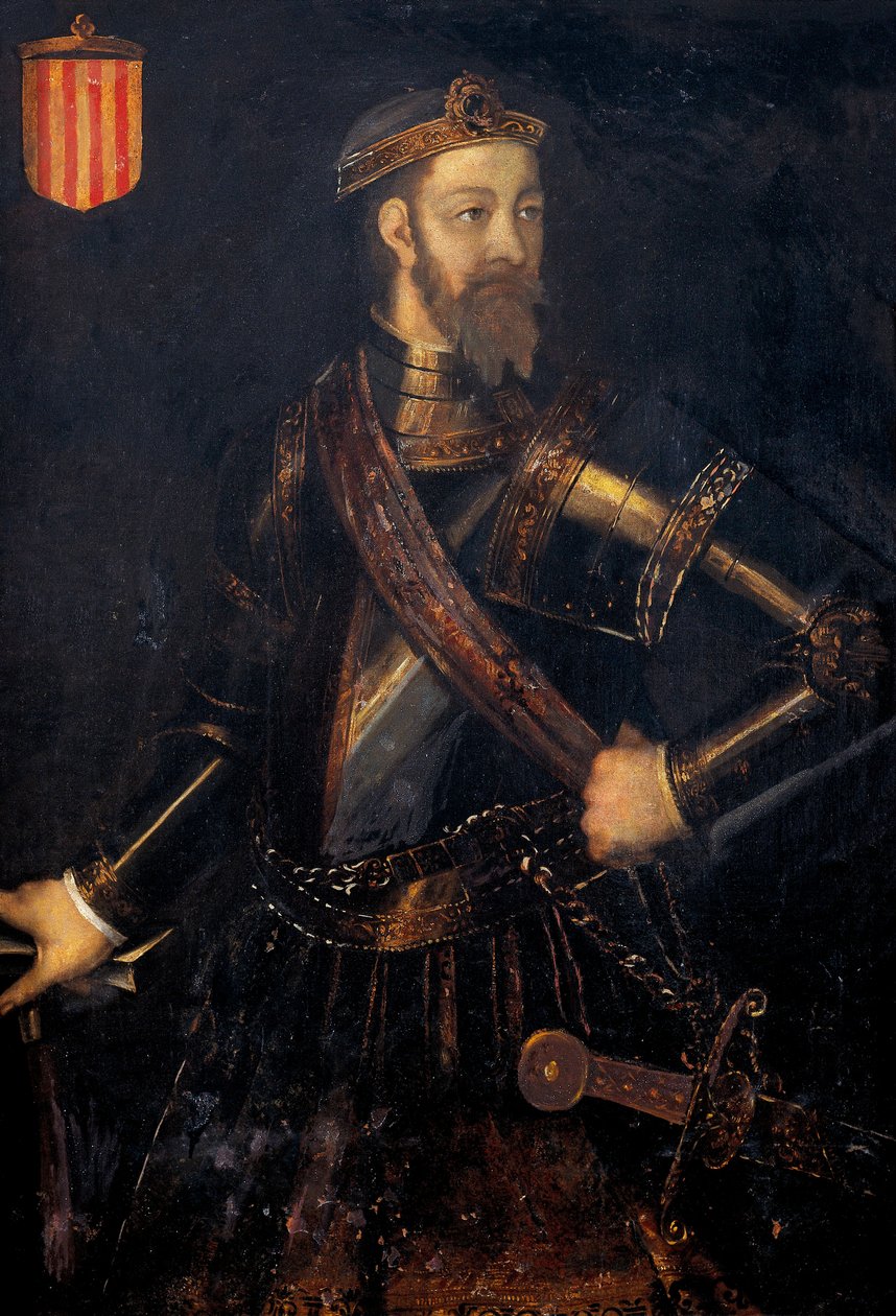 Portrett av Ramon (Raymond) Borell I (972-1017), jarl av Barcelona, Gerona og Ausona av Filippo Ariosto