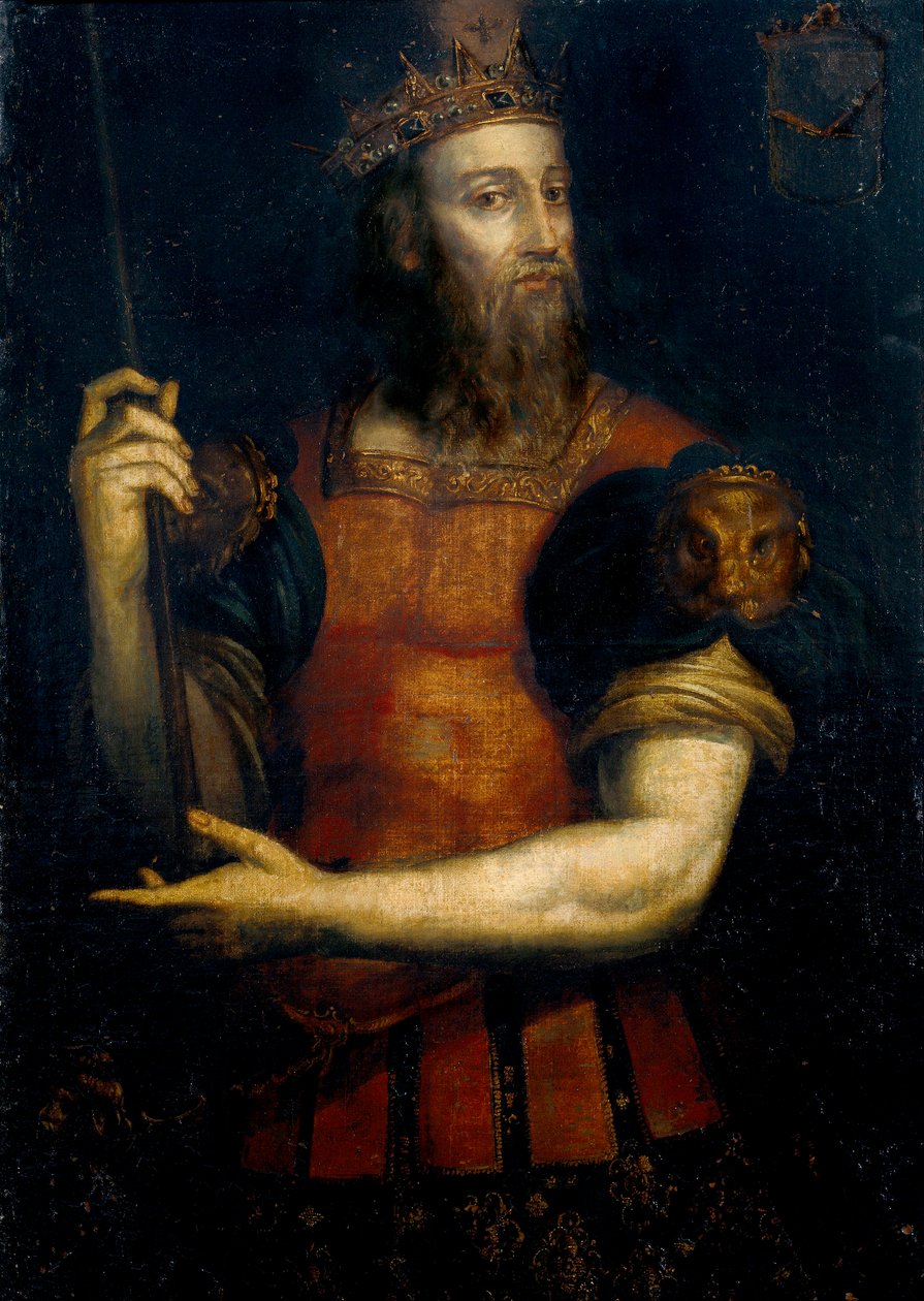 Portrett av Wamba, vestgotisk konge av Hispania (regjering fra 672 til 680) av Filippo Ariosto