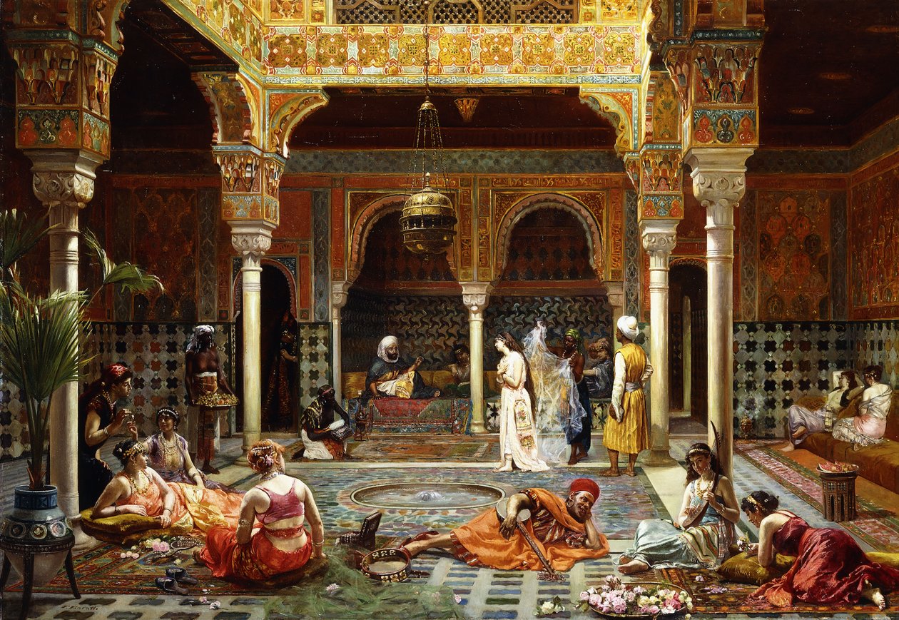 Introduksjonen etter badet, 1889 av Filippo Baratti