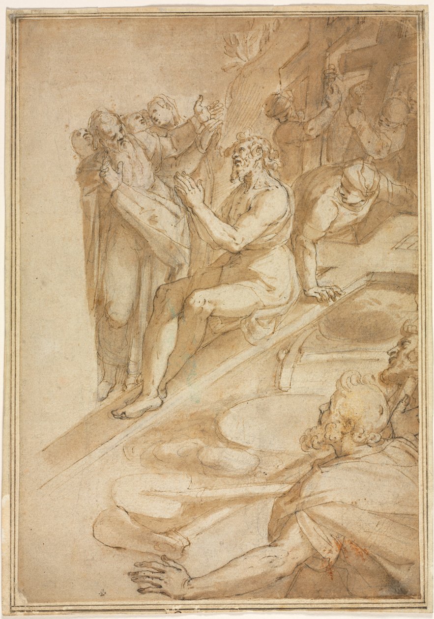 Verifikasjonen av det sanne kors, ca. 1590. av Filippo Bellini