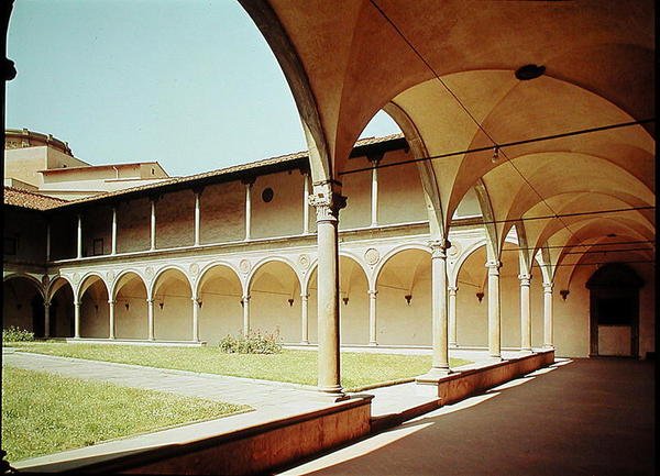 Utsikt over klostrene, 1429-46 av Filippo Brunelleschi