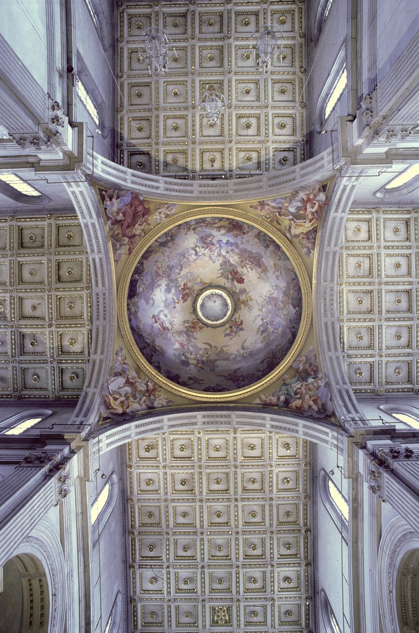 Utsikt over det indre av kuppelen, bygget i 1425-46 av Filippo Brunelleschi