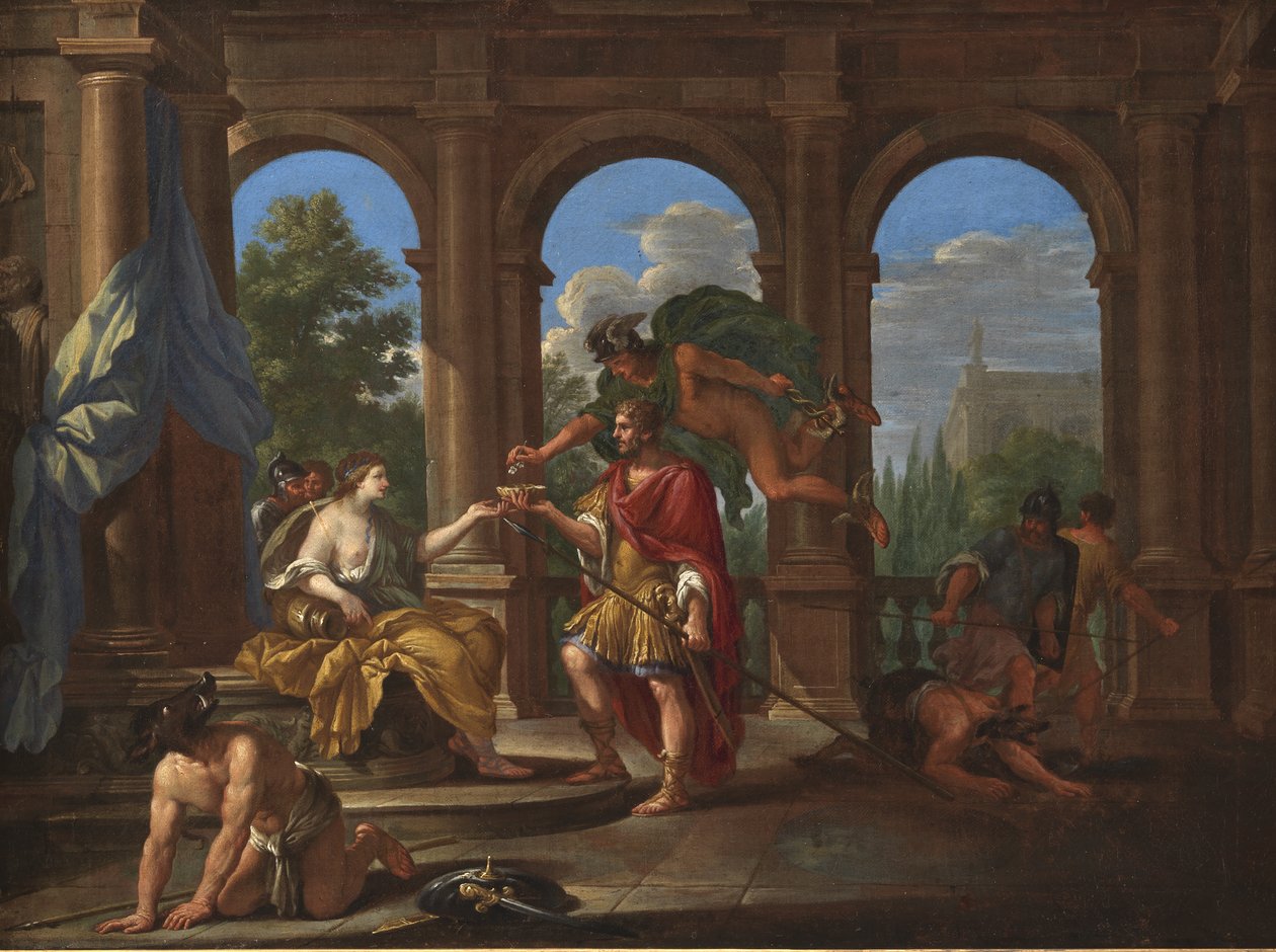 Circe og Ulysses av Filippo Lauri