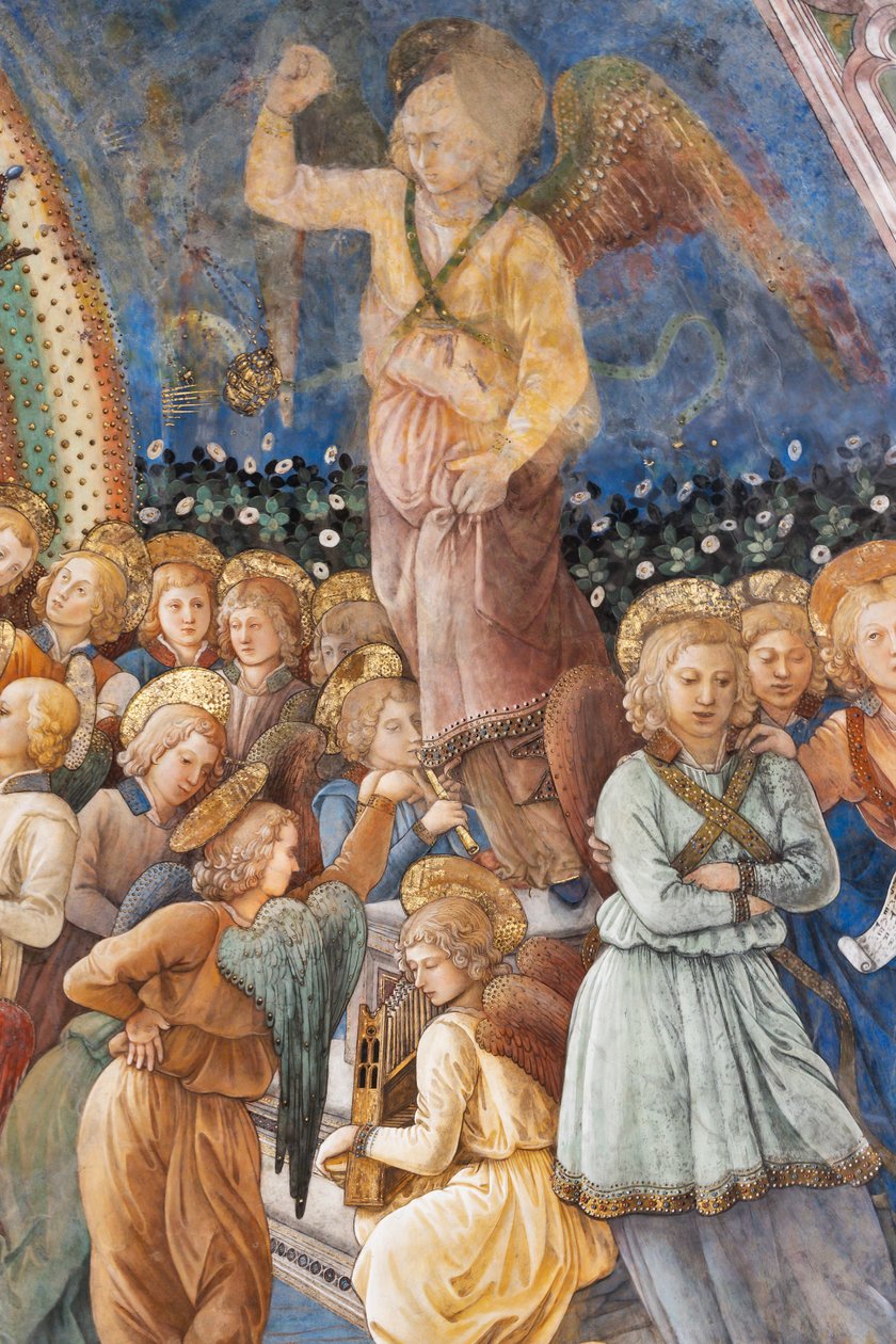 Engler, detalj av Marias kroning av Filippo Lippi