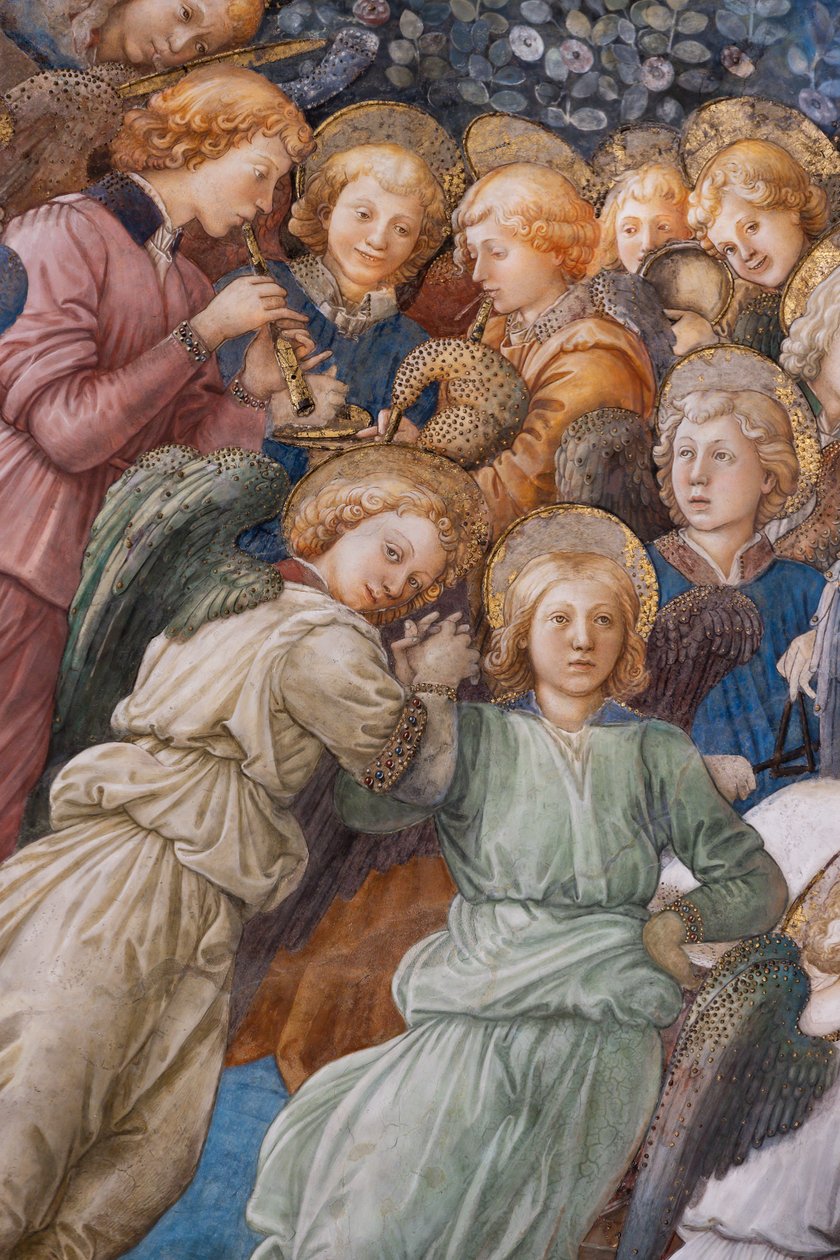 Engler, detalj av Marias kroning av Filippo Lippi
