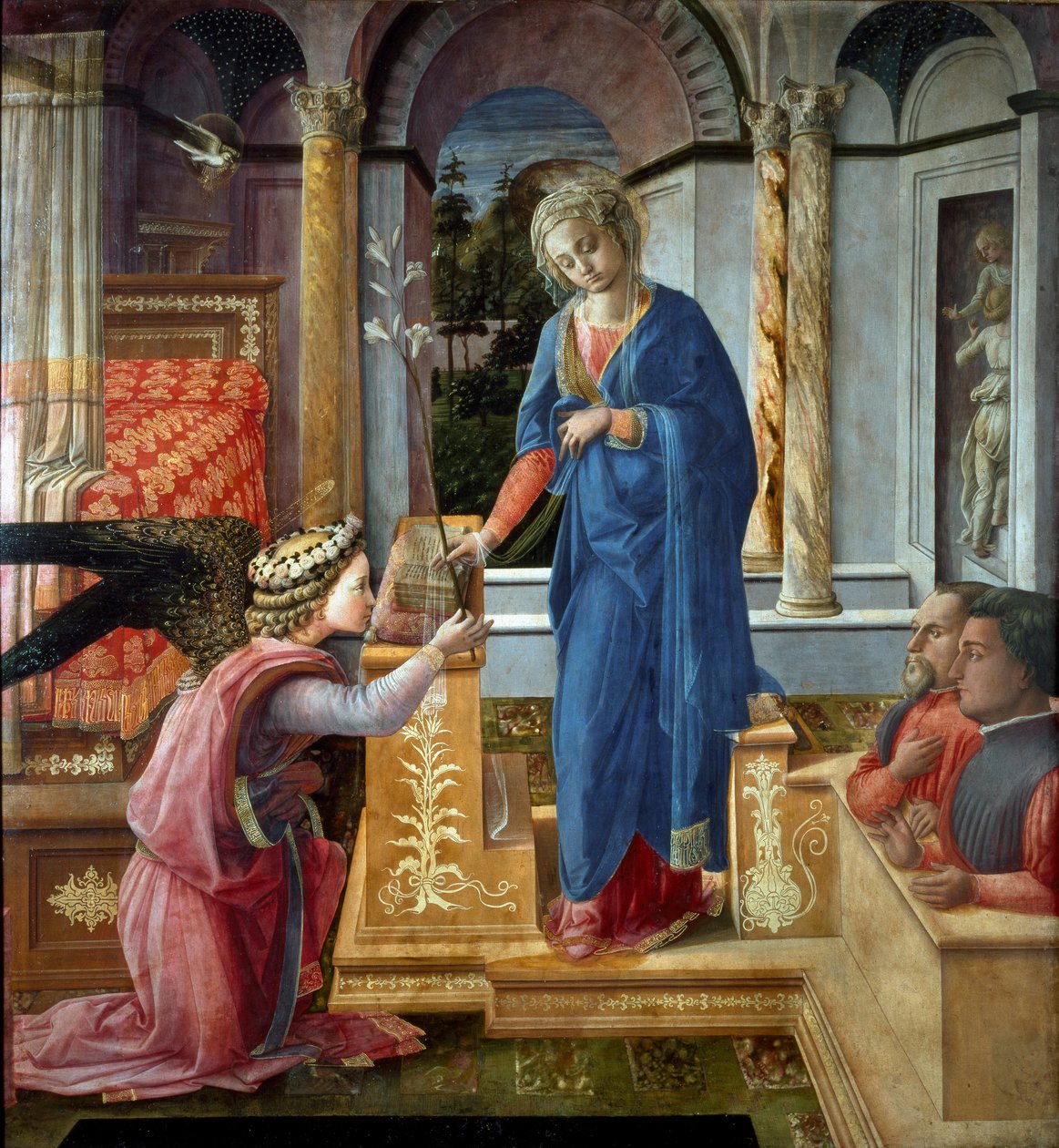 Bebudelsesmaleri av Filippo Lippi (ca. 1406-1469) Roma Barberini Gallery av Filippo Lippi