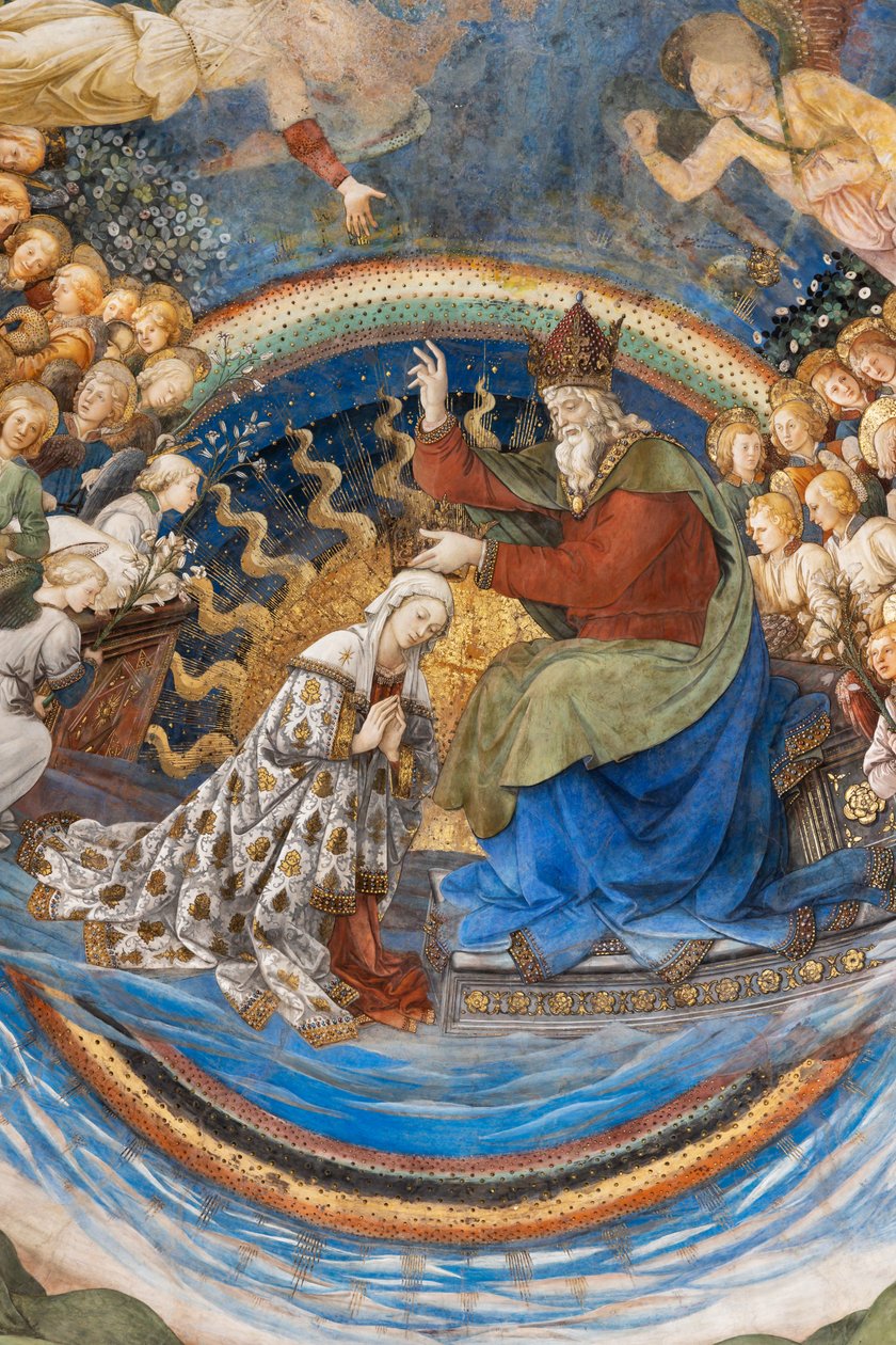 Kroning av Maria, detalj av Filippo Lippi
