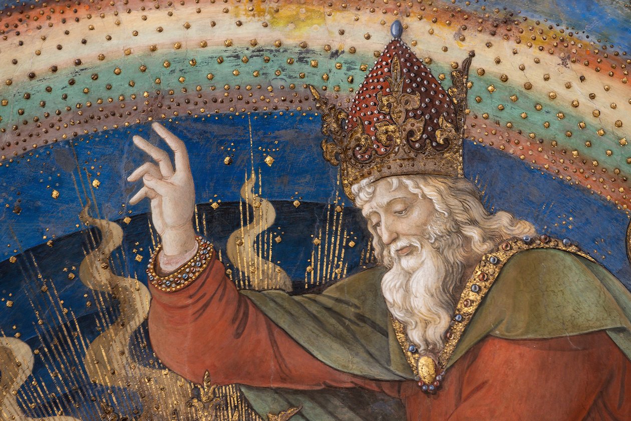 Gud, detalj av Marias kroning av Filippo Lippi