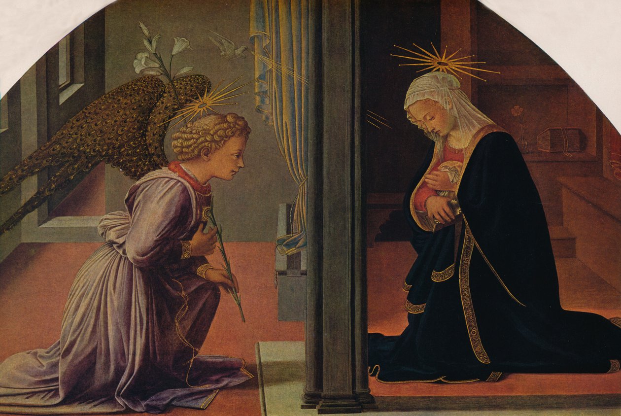 Bebudelsen, c1435-1440 av Fra Filippo Lippi