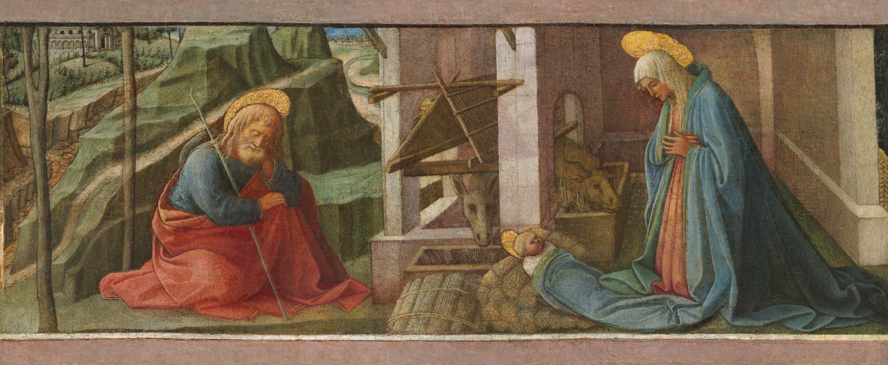 Fødselen, sannsynligvis ca. 1445 av Filippo Lippi