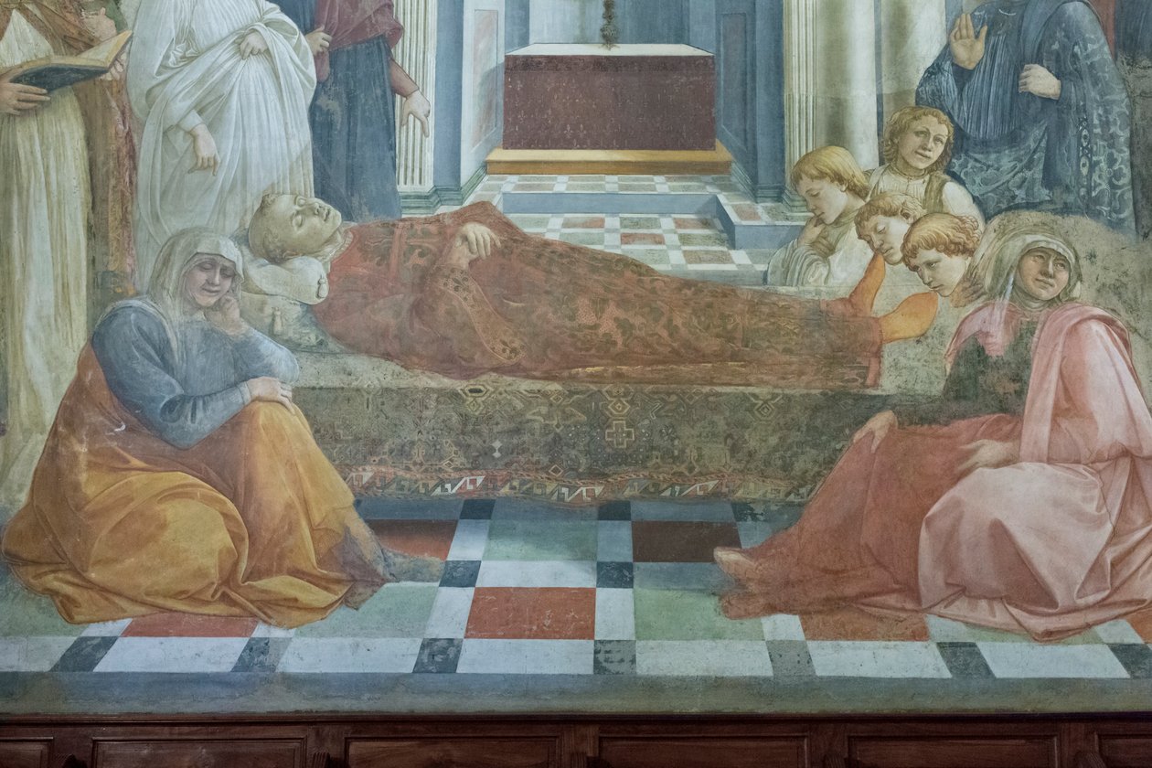 Begravelsen til St. Stephen, detalj av Filippo Lippi