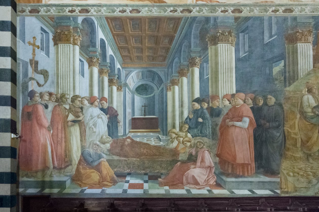 Begravelsen til St. Stephen, detalj av Filippo Lippi