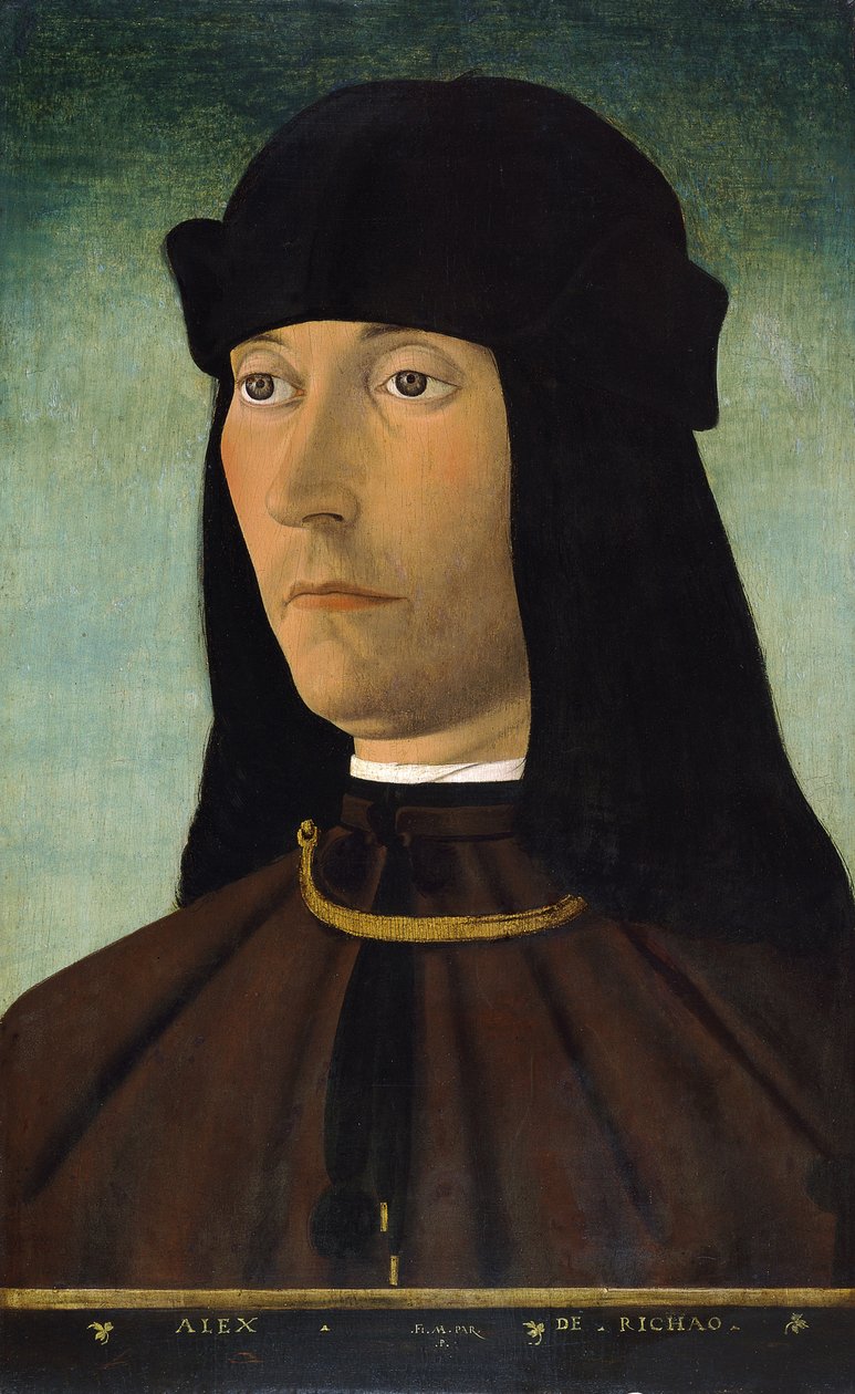 Portrett av Alessandro de Richao, etter 1491 av Filippo Mazzola